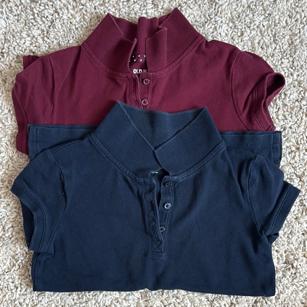 Old Navy | Maroon and Dark Blue Polo Shirts 🥰